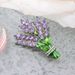 Lavendelblütenbrosche, Kristall-Strass-Tulpenbrosche, eleganter Accessoire-Schmuck, Damenbrosche und modischer Schmuck, Hochzeitsblumen-Anstecknadel_voghion.com