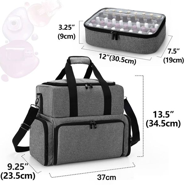 Functionele tassen Nieuwe nagellak opbergdoos Kan 80 flessen cosmetische tassen bevatten Nagellak opbergtas_voghion.com