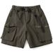 Summer New Style Buckle Belt Ice Silk Retro Multi-pocket Workwear Shorts Men's Functional Quick-drying Anti-wrinkle Shorts Summer_voghion.com