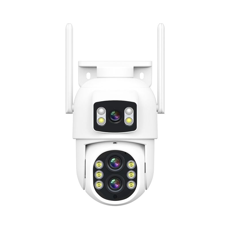 QF500 5+5MP Motion Detection WiFi Intelligent 10X Optical Zoom Camera(US Plug)_voghion.com