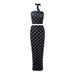 2025 Summer New Elegant Polka Dot Print Crop Top Vest And Skirt Two-Piece Set_voghion.com