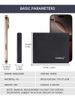 Neue kurze Herrenbrieftasche mit Premium-Gefühl, minimalistisches Design, mehrere Kartenfächer, Studentenbrieftasche, mattes PU, horizontale kleine Brieftasche_voghion.com