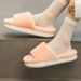 Pantofole in peluche per donna e uomo - Pantofole da casa in peluche con suola in EVA antiscivolo per interni/esterni e soletta in memory foam (colori assortiti)_voghion.com