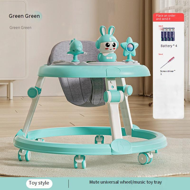 Mother & Kids Baby Walker With Music Multi Function Anti Rollover Lightweight And Foldable_voghion.com