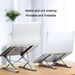 1pc Aluminum Alloy Dual-Layer Adjustable Stand For Laptop, Portable, Multi-Positional, Stable, High-Capacity_voghion.com