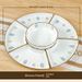 Elegant Leaf-Crown Ceramic Dinnerware Set – 6/18/22/49-Piece New Home & Family Feast Tableware, Microwave & Dishwasher Safe_voghion.com