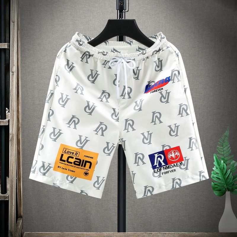 Moda erkek yaz çeyrek şortları, erkek yeni genç öğrenci modası, spor, boş zaman, ince, büyük şortlar_voghion.com