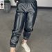 Women's Slim-Fit Faux Leather Pants – High Waist Stretch Skinny Trousers For Streetwear (S-XL)_voghion.com