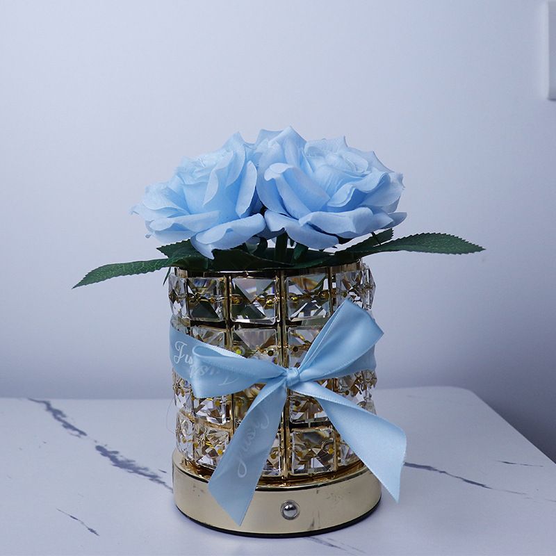 New Rose Crystal Desk Atmosphere Lamp, Dormitory Decoration, Bedlight, Nightlight, Birthday Gift, Bouquet Decoration_voghion.com