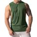 Men's Slim Fit Sleeveless Vest - Breathable Polyester Blend, Moisture-Wicking, Quick-Dry, For Gym, Running & Casual Wear_voghion.com