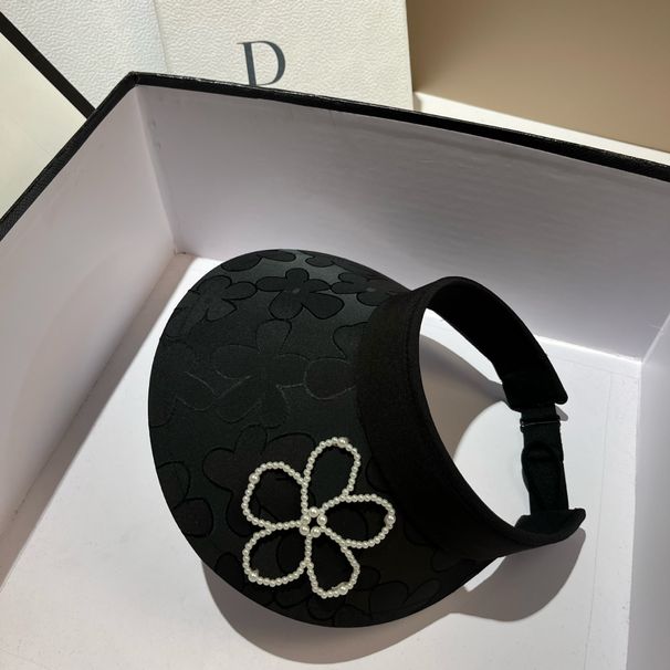 2025 Korean Version Ins Style Small Fragrance Pearl Flower Casual Fisherman Fashion Spring Summer Embroidered Jacquard_voghion.com