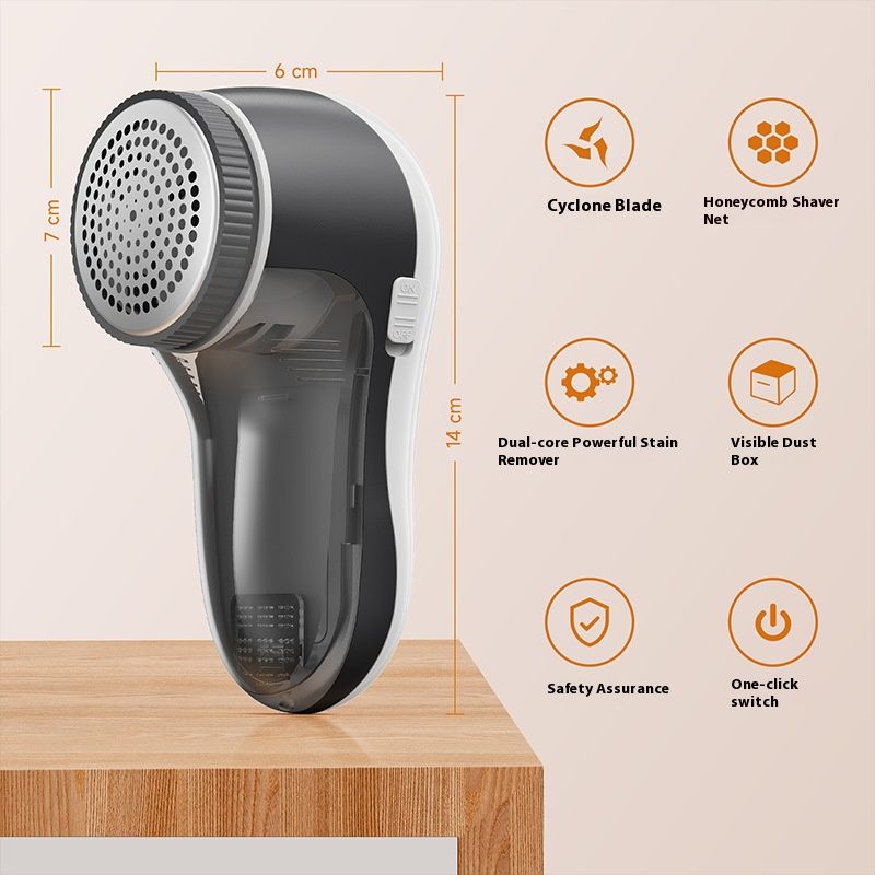Fabric Shaver – Battery-Powered Lint Remover For Sweaters, Coats & Knitwear (Grey, ABS Material)_voghion.com