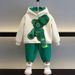 Boys' Girls' Suit 2023 New Big Boy Fashionable Children's Clothing Spring And Autumn Sports Sweater Trendy Clothes_voghion.com