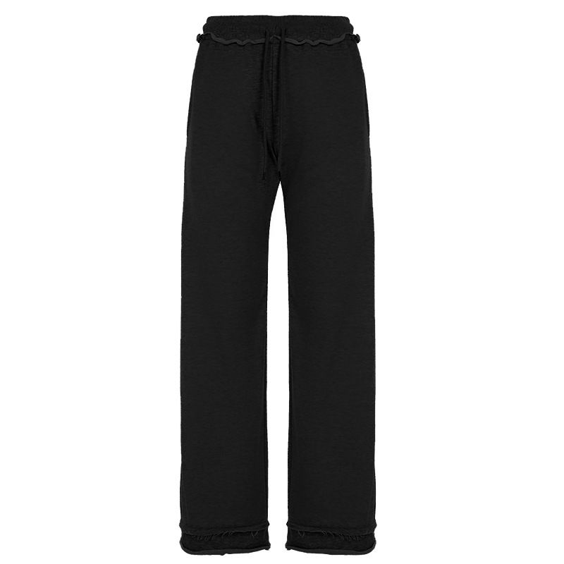 Women's Clothing Casual Sports Letter Short Hooded Sweatshirt Jacket Top High Waist Trendy Fashion Trousers Suit_voghion.com