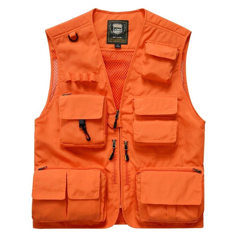 Moda Yelek Erkek Yazlık Örgü Erkek Yeleği Balıkçılık Fotoğrafçılığı Erkek Yelekleri Büyük Beden M-4XL Yelek Erkek Birçok Cepli_voghion.com