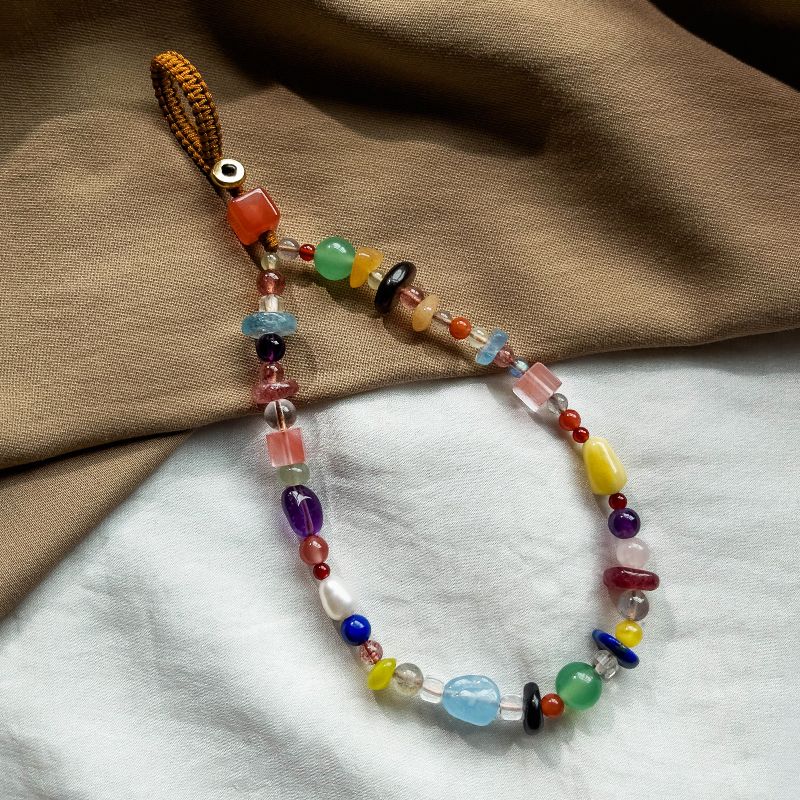 Pufang Original Duobao Handykette Anhänger Dopamin Candy Farbschema Neuer chinesischer Stil Guofeng Auto Schlüsselanhänger Anhänger_voghion.com