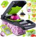 14 In 1 Gemüse Chopper Zwiebel Slicer Schraube Chopper Manuelle Shredder Obst Und Gemüse Chopper_voghion.com