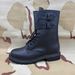 European Warm Series French Style Double Buckle Goodyear Craft Men's Leather Boots With Diamond-Shaped Rubber Sole Direct From Factory_voghion.com