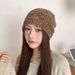 Slouchy Knitted For Women Spring Summer Simple Versatile Face Slimming Turban Hollow Breathable Cool Hat_voghion.com