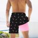 Summer Men's Beach Pants Loose Fit Fashionable Digital Printed Shorts_voghion.com