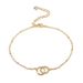 Fashion Interlocking Anklets For Women, Simple And Elegant, Adjustable, Micro Inlaid Zircon Foot Accessories_voghion.com