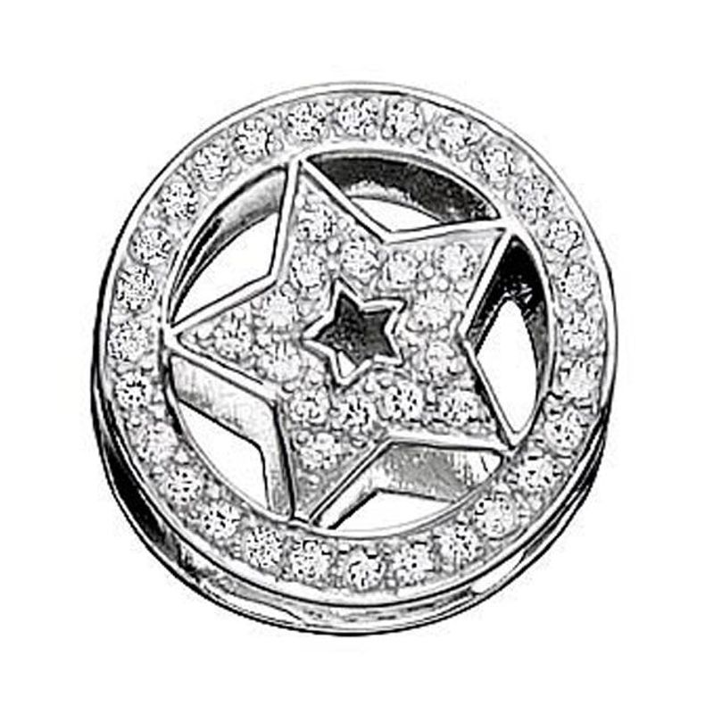 STORY van Kranz & Ziegler Sterling zilver met duidelijke CZ sterknop GEPENSIONEERD SLECHTS 2 LINKS!-339334_voghion.com