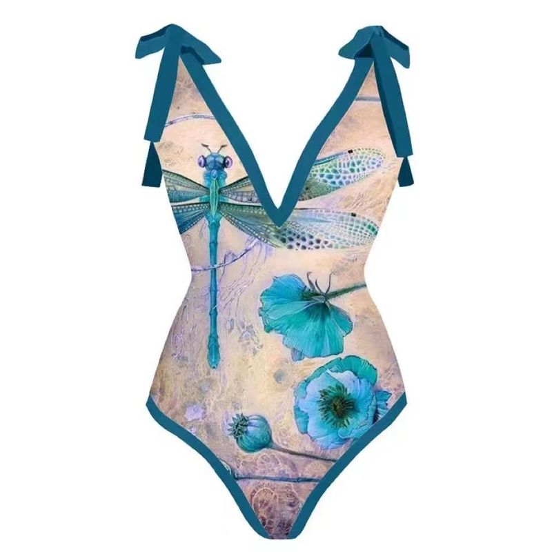 Stilvolles einteiliges Badeanzugset für den Strandurlaub für Damen_voghion.com