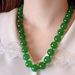 Ketten Chinesische Natürliche Grüne Jade Runde Perlen Halskette Handgeschnitzte Jadeit Mode Charme Schmuck Zubehör Amulett Für_voghion.com