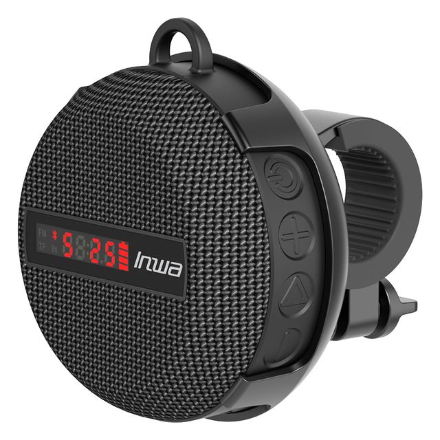 Smart LED digital display wireless cycling bicycle Bluetooth speaker outdoor portable waterproof subwoofer hands-free / TF card_voghion.com