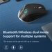 Souris de jeu ergonomique sans fil Bluetooth + 2,4 GHz, rechargeable, 12 couleurs, LED RVB, pour ordinateur portable et iPad_voghion.com