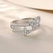 Anello a farfalla con zircone - Elegante anello di fidanzamento in argento sterling 925_voghion.com