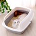 Toilet Large Deodorizing Anti-Splash Kitten Small Semi-Enclosed Cat Litter Box_voghion.com