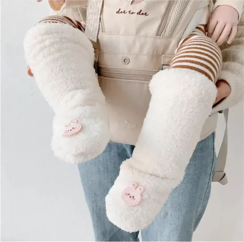 Winter Baby Socks Thick Warm Long Socks For Toddler White Autumn Winter PlushKnee Newborn Anti Slip Floor Socks Baby Accessories_voghion.com