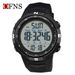Digital Sports Watch With Alarm, Stopwatch, Countdown, Night Light, And 50m Water Resistance - Large Round Dial, Durable Resin Case, Rubber Strap_voghion.com