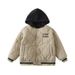 Stylish Kids' Winter Puffer Jacket With Hood - Warm Polyester-Filled Coat For Boys & Girls - Detachable Lining & Reinforced Elbows_voghion.com