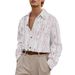 Men's Striped Long Sleeve Shirt – Vintage Brushed Cotton Look – Slim Fit Casual Button Down (S-XXXL)_voghion.com