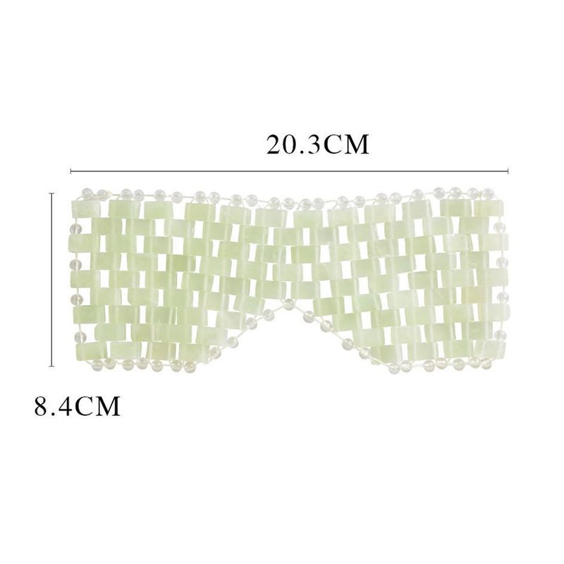 Jade Eye Cooling Mask Massager Natural Jade Eye Mask Eye Eye for Eye Relax Sleep Massager Mask Tools Mask_voghion.com