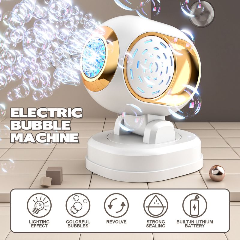 New Stage Bubble Machine - Remote-Controlled, Rechargeable, Fully Automatic Light-Up Bubble Machine For Weddings And Outdoor Parties_voghion.com