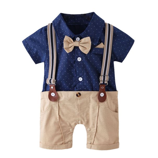 Kinderanzug, Herren-Khaki-Anzug, Kurzarm-Shorts_voghion.com