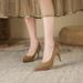MTX 8088-5 Autumn Suede Shallow Mouth Thin Heel Pointed Toe Single Shoes Waterproof Platform Sexy Solid Color High Heels For_voghion.com