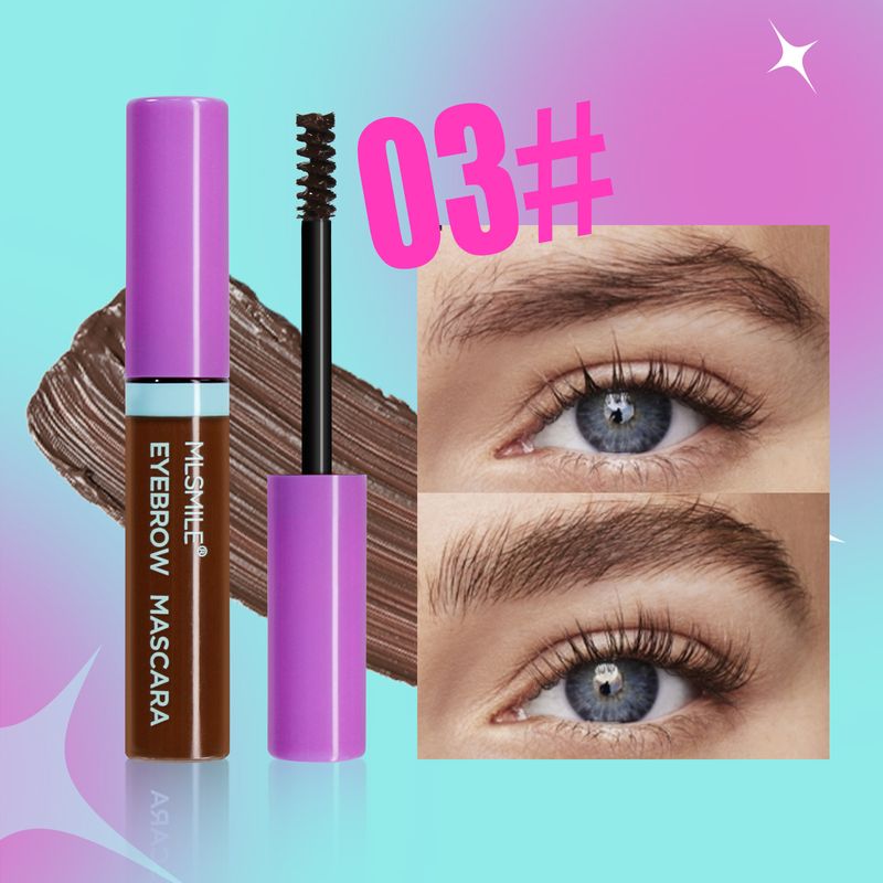 MLSMILE Crema tingente per sopracciglia naturale tridimensionale, a lunga durata, naturale, non sbava, impermeabile e resistente al sudore, liquido tingente per sopracciglia a 4 colori_voghion.com