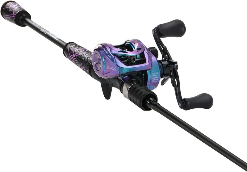 One Bass Combo, Colorful Reel, Spinning Reel And Baitcasting Fishing Rod With Super Polymer Handle_voghion.com