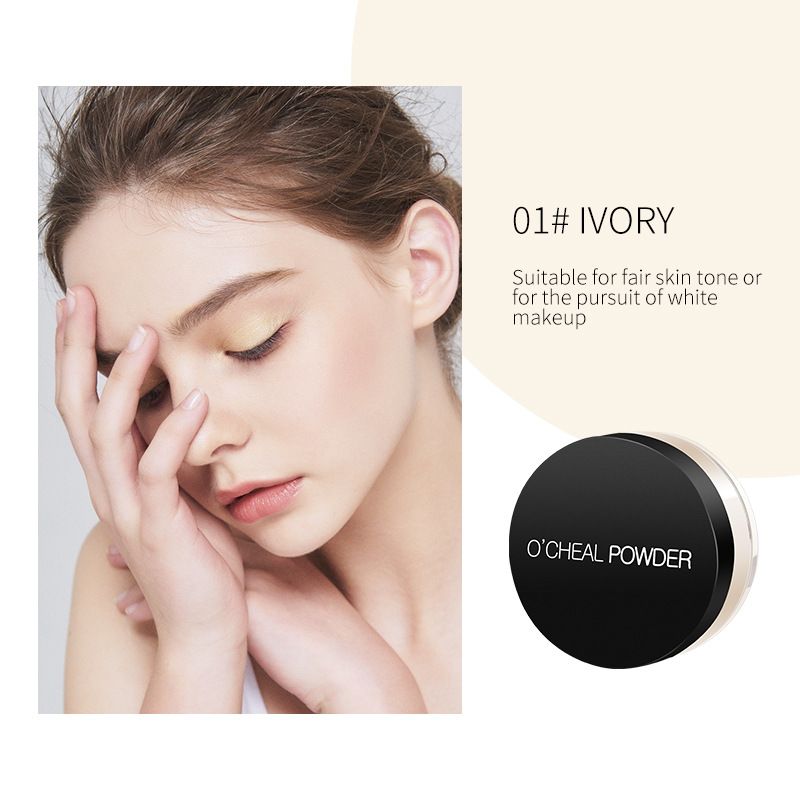 O'CHEAL Loose Powder - Cipria in polvere a tenuta fine, impermeabile, anti-oleosità, a copertura totale e a lunga tenuta_voghion.com