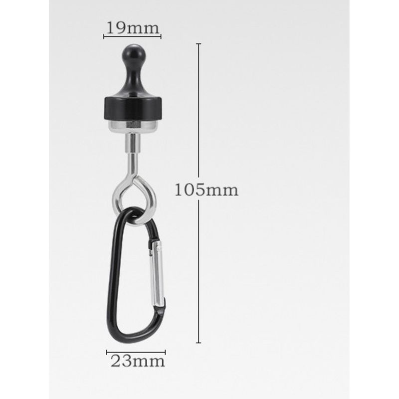 Crochet de fixation magnétique puissant pour lampe de camping d'extérieur, mousqueton pour tente suspendue_voghion.com