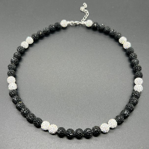 Collana da baseball per uomo e donna - Collana con ciondolo in cristallo scintillante hip hop con strass multicolore, design a 6 file di diamanti, catena regolabile_voghion.com