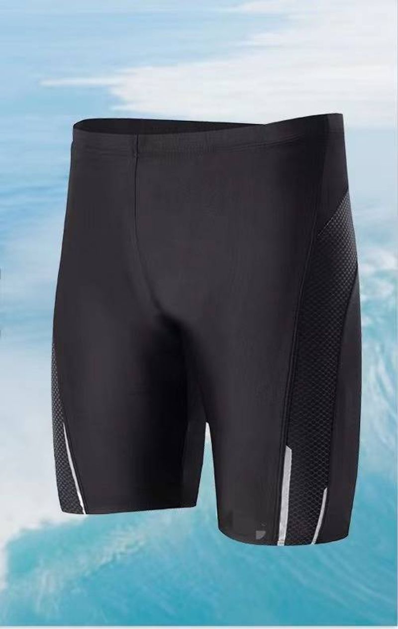 Men's Swimming Trunks, Quick-drying Sun Protection, Loose Diving New Long Pants, Hot Spring Anti-embarrassment Professional Swimming Trunks_voghion.com