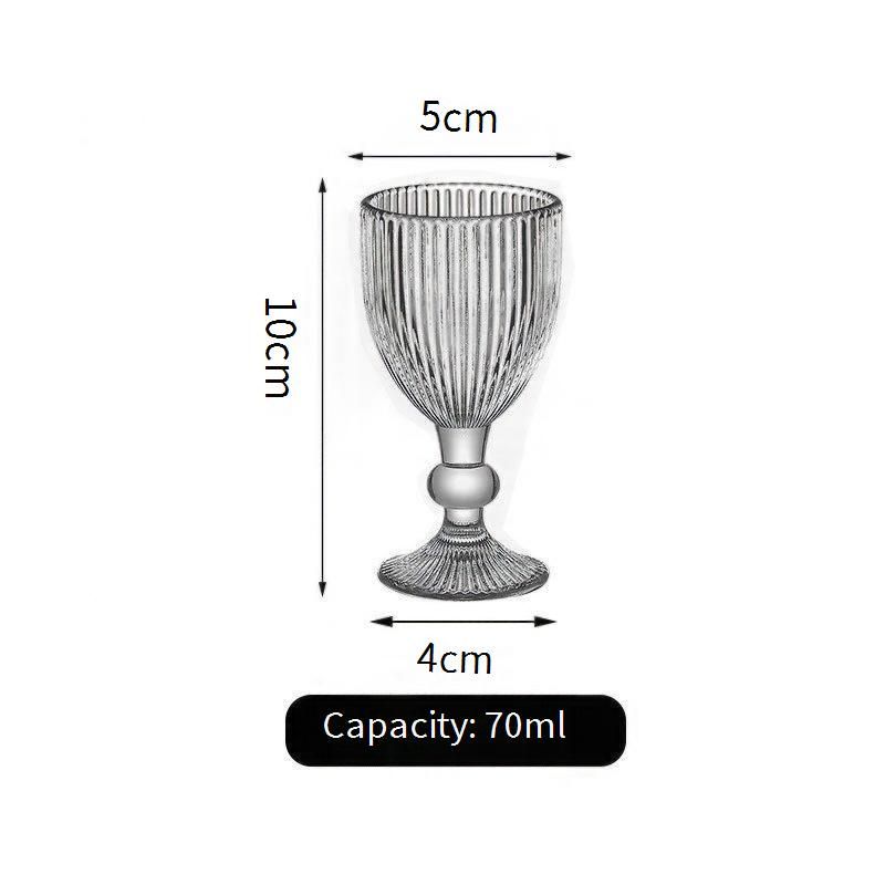 Bicchiere da champagne francese - Bicchiere a coste verticali per gelato, dessert e yogurt (elegante stile Palace, 8 once, lavabile in lavastoviglie)_voghion.com