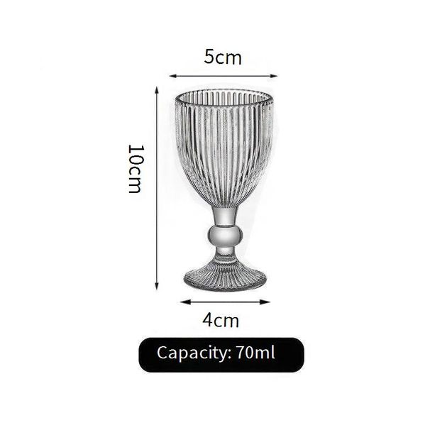 Bicchiere da champagne francese - Bicchiere a coste verticali per gelato, dessert e yogurt (elegante stile Palace, 8 once, lavabile in lavastoviglie)_voghion.com