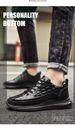 Scarpe sportive casual da uomo autunnali e invernali con suola spessa e motivo coccodrillo in stile britannico_voghion.com