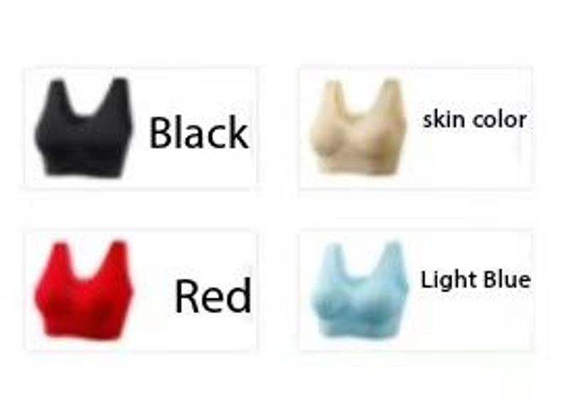 4pcs Wireless Sports Bras, Comfy & Breathable Running Workout Tank Bra, Women's Lingerie & Underwear_voghion.com